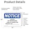 Signmission Posted No Trespassing Land Is Leased For OSHA Notice Sign, Vinyl Decal, 14in W x 10in L, 2PK OS-2PACK-NS-D-1014-L-17726 - alternate 2